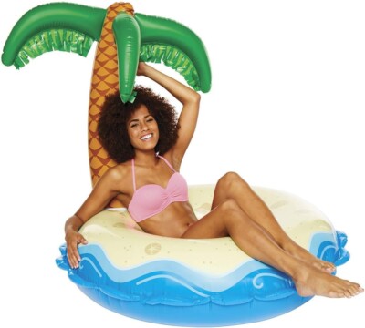 BigMouth Inc. BMPF-0044-EU Paradise Island Pool Float, Mehrfarbig