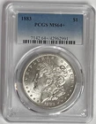 1883-P Morgan Silver Dollar $1 Philadelphia Mint State Plus PCGS MS64+