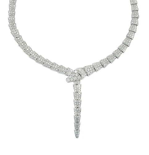 Bvlgari Serpenti Viper 15.75 Carat Diamond Necklace