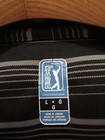 2 PGA Tour Mens Large Lightweight Golf Polo Short Sleeve Striped Shirts Collared — photo 5