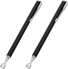2Pcs Magnetic Telescoping Pick-Up Tool with Pocket Clip 3 Lb Extendable Magnetic