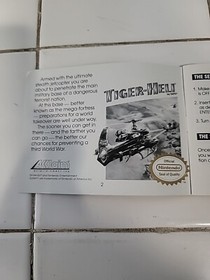 TIGER-HELI : (NES , 1987 ) = **INSTRUCTION MANUAL ONLY **