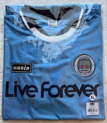 ウェア oasis live forever football shirts L Oasis 30th Anniversary Japan Exclusive Football Jersey Shirt
