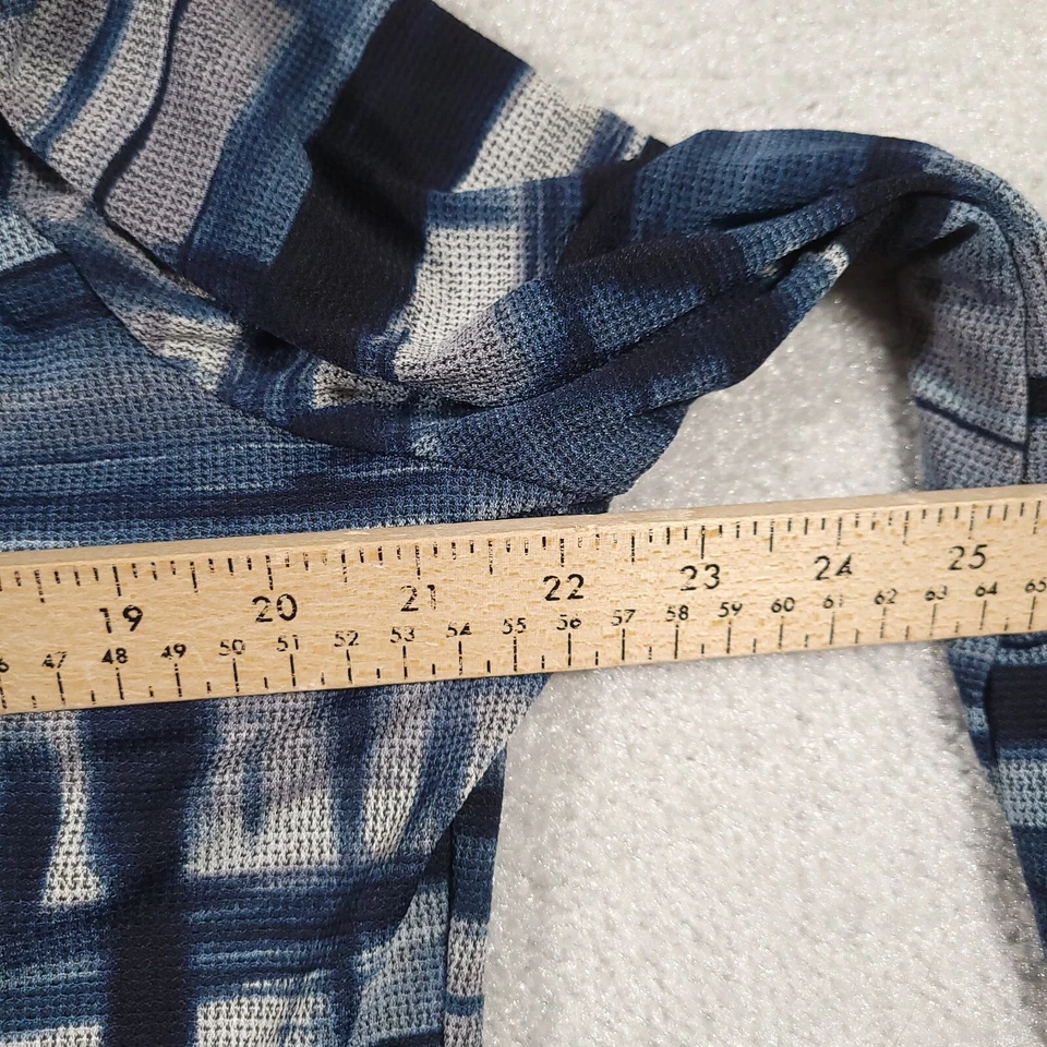 Renuar Blue Tunic Top Women's Medium Blouse Stretch - Image 4 of 4