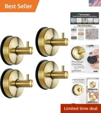 Easy Install Stainless Steel Suction Hooks for Glass Windows - Adjustable Design