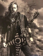 ZAKK WYLDE SIGNED AUTOGRAPHED 16x20 PHOTO BLACK LABEL SOCIETY BECKETT BAS LOA