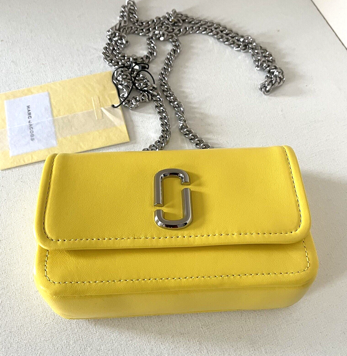 New Marc Jacobs The Glam Shot Mini Flap Crossbody bag Smooth