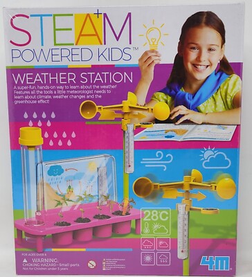 Weather Machine Toy 4M Toysmith, Steam Powered Girls Weather Station, Meteorologist DIY ...