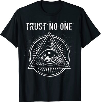 Illuminati Clothing Trust No One Shirt All Seeing Eye Size S-5XL