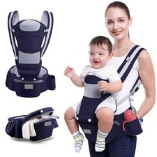 Baby Carrier, Baby Hip Seat Carrier, Ergonomic Waist Stool with Adjustable Strap