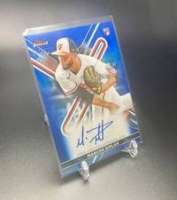 2022 TOPPS FINEST MARCOS DIPLAN RC AUTO Blue Refractor #d/150-Baltimore Orioles