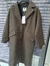 Ichi Ladies Ihemmali Wool And Polyester Coat - Size 38 New With Tags Rrp £139.99
