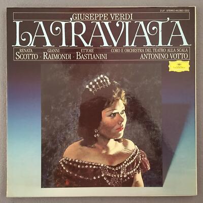 D513 Verdi La Traviata Scotto Raimondi Votto 2LP DGG 415 392