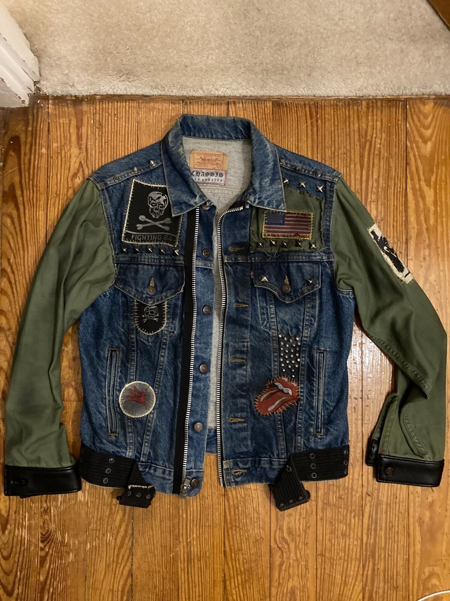 Vivienne Westwood-inspired biker jacket punk steampunk metal Vivienne Westwood-inspired biker jacket punk steampunk metal