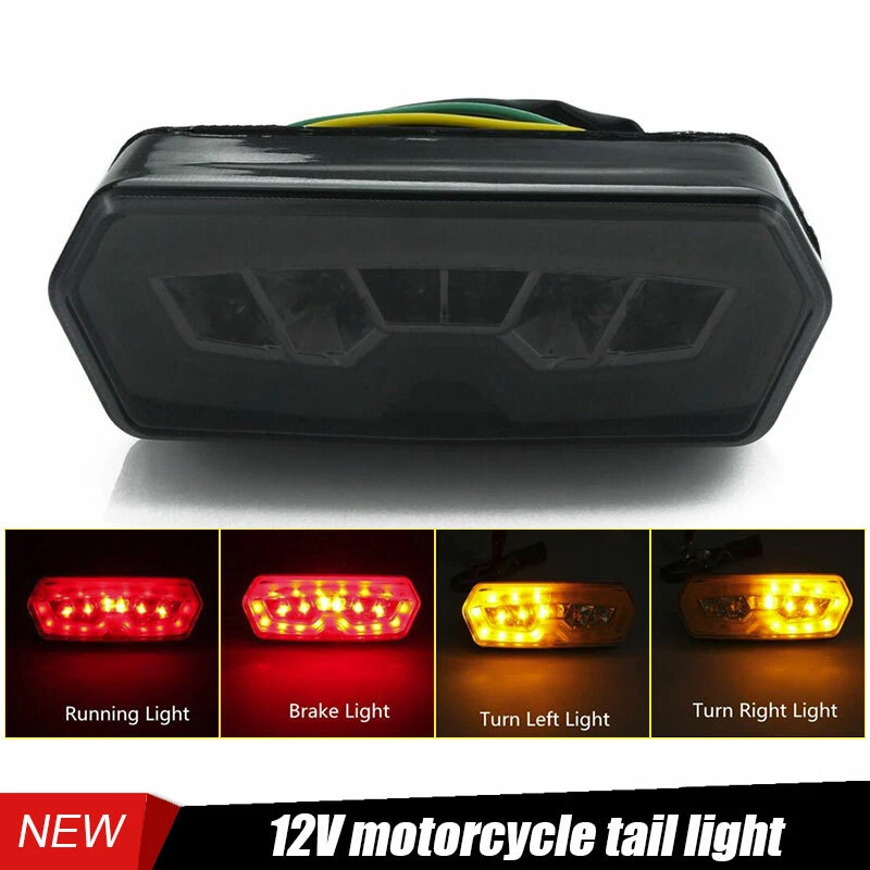 Señales de giro de luz trasera LED de freno integradas para motocicleta Honda MSX/GROM 125 Foto 3 de 4