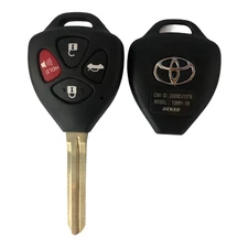  Replacement For 2007 2008 2009 2010  Toyota Corolla Key Fob Remote Shell Case