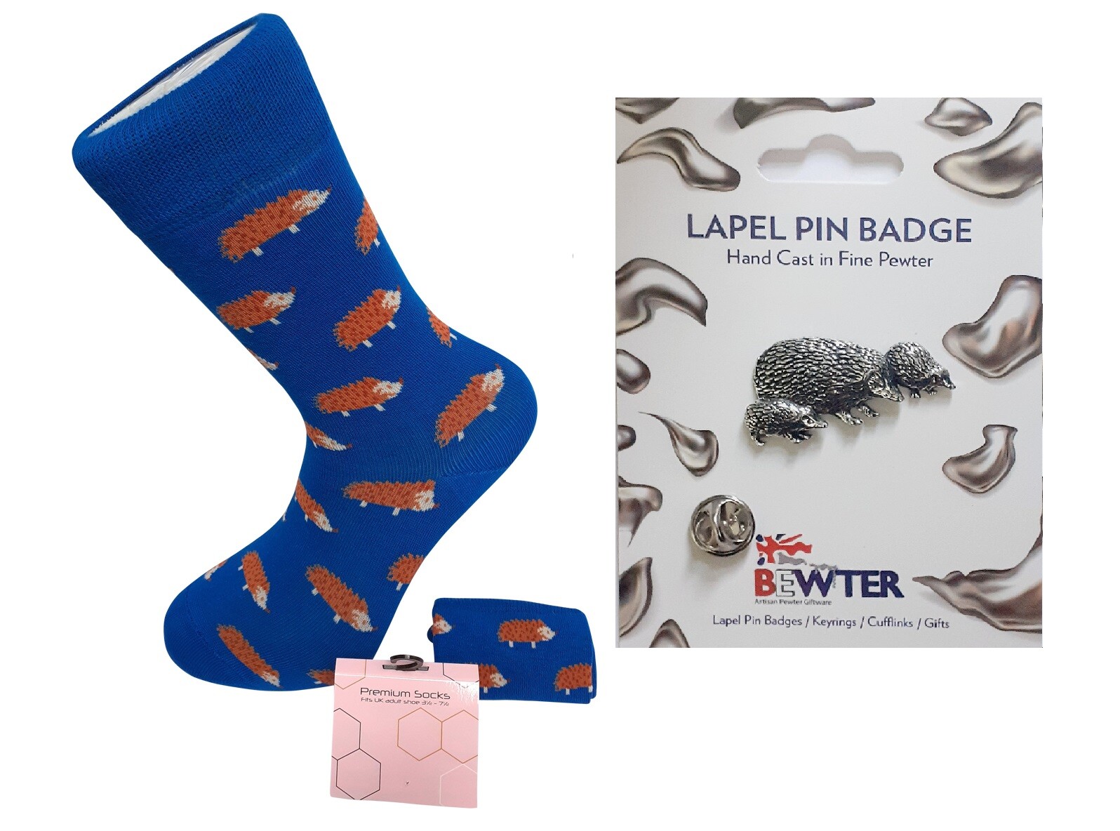 SAOLA Coppia calze donna riccio cotone. E o un distintivo spilla da bavero in peltro A46 SK4