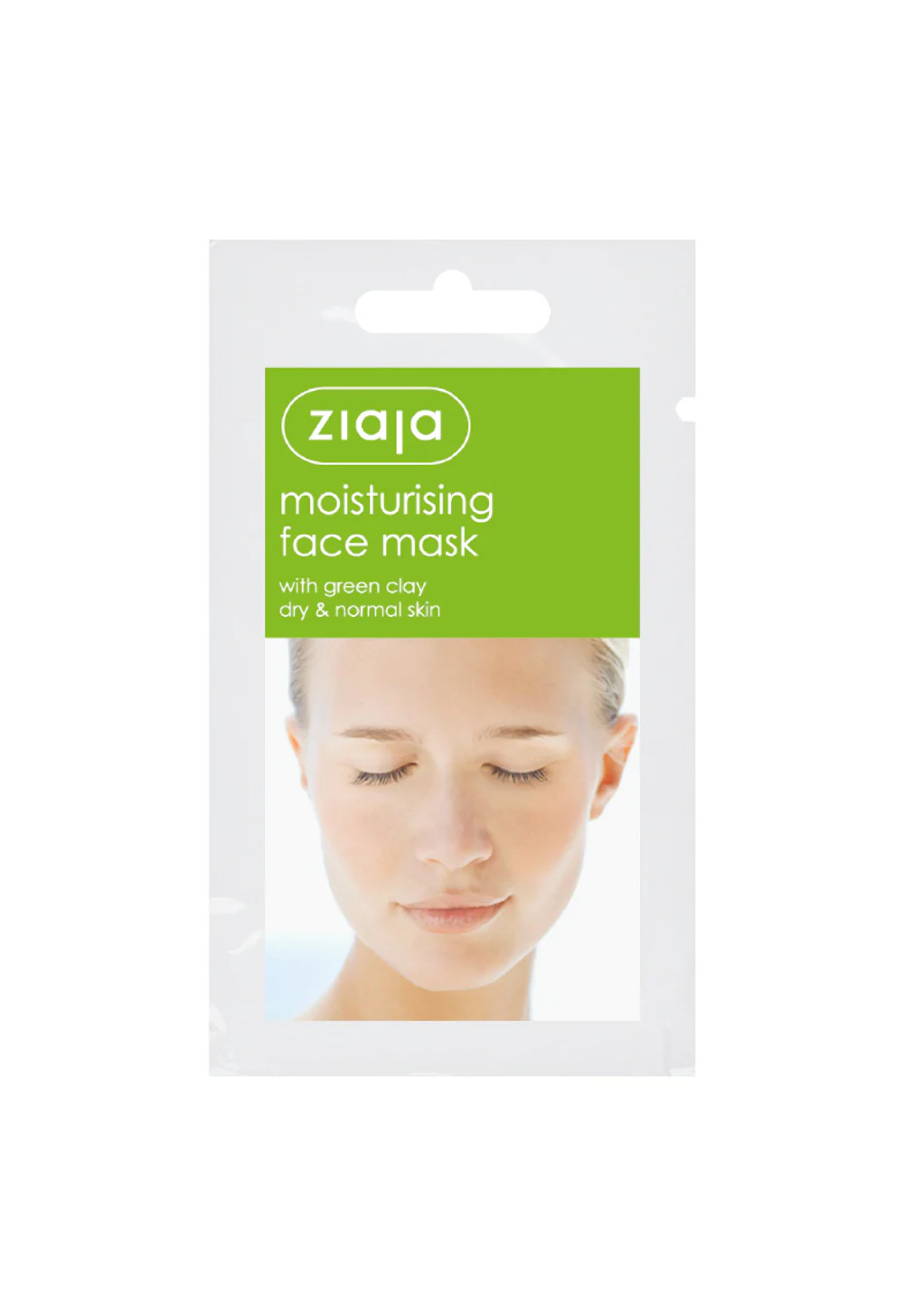 Ziaja Moisturising Face Mask With Green Clay/Sachet 7ml OFFICIAL UK