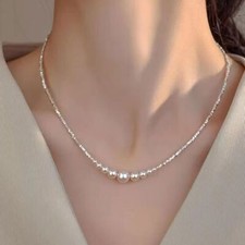 White Shell Pearl Necklace Valentine's Gift for Her Birthday Anniversary Gift