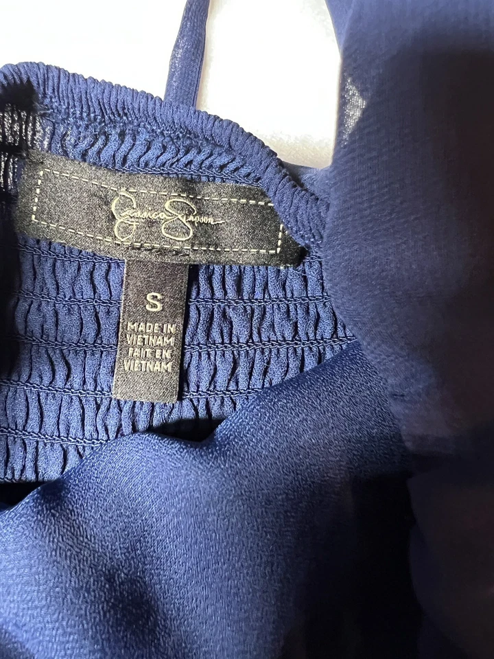 Blusa Jessica Simpson Azul en Capas Talla Pequeña Volantes Foto 2 de 4