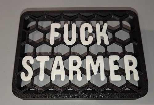 Snorkel Grill Cover F*CK Starmer F*CK HMRC CUSTOM Novelty - Picture 2 of 9