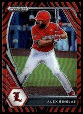 Alex Binelas 2021 Panini Prizm Draft Picks #PDP86 Tiger Stripes Prizm