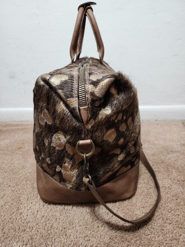 Tangaroa Venezia Terrida Cowhide Brown Leather Duffel Shoulder Carry On Bag - Picture 6 of 14