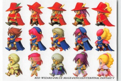 Final Fantasy Art Museum Trading Card #197 Red Mage Blue Mage