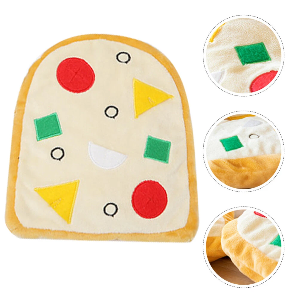 Squeaky pizza 2024 dog toy