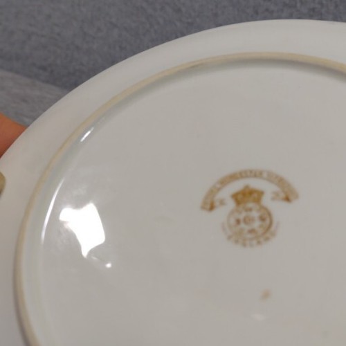 Royal Worcester Vitreous Regency Bread Plates Cobalt Blue Edge 6 3/4" Lot of 2 - Picture 11 of 15