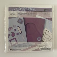 CREATIVE MEMORIES Purple Paisley Paper Album Scrapbooking Kit
