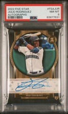 2022 Five Star Julio Rodriguez RC Rookie On Card Auto PSA 8