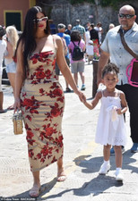 Dolce Gabbana Silk Floral Dress W Matching Angora Fox Fur Collar Coat, Sz 44/8