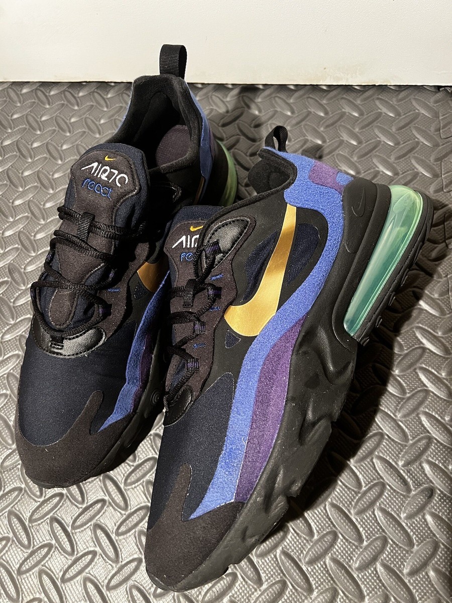 HOT Blue Nike Air Max 270 React Black Purple CLEAN Nike Air