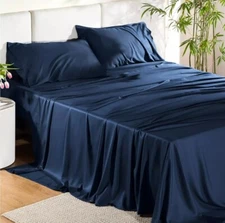 Bedsure King Size Sheet Set, Cooling Sheets King, Rayon Derived from Bamboo, Dee