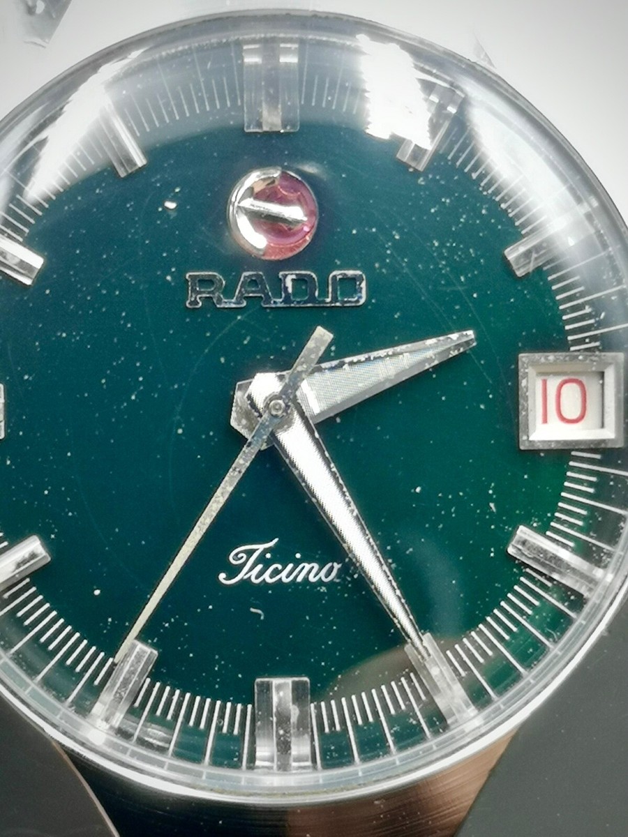 Vintage and Rare RADO Ticino Automatic Unisex watch. Deep Green