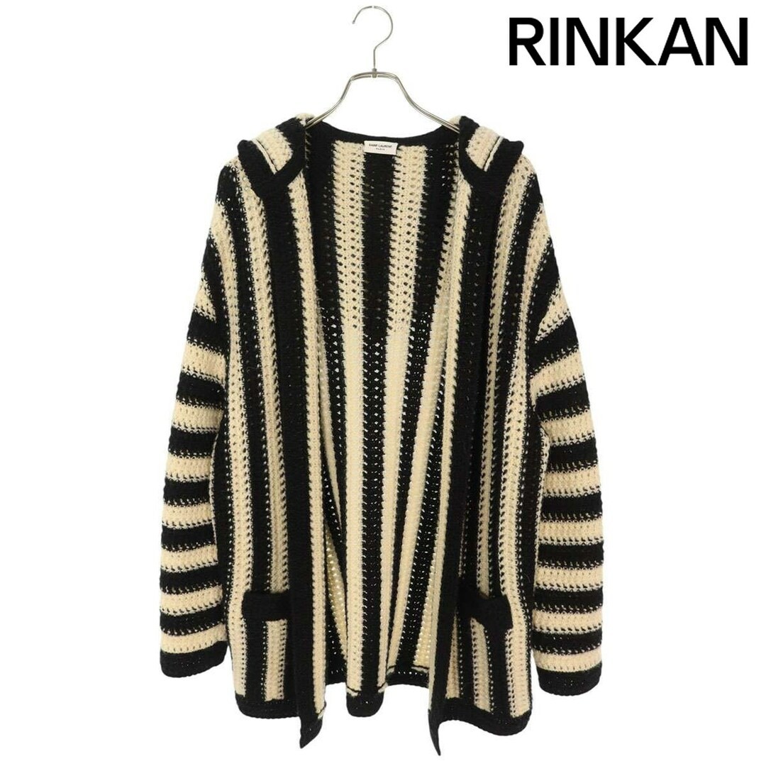 Saint Laurent Paris 607652 YAJS2 Cardigan maglia con cappuccio a righe uomo S usato