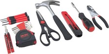 39-Piece Household Tools Kit Essential Home Repair Set with Plastic Toolbox - Image 2