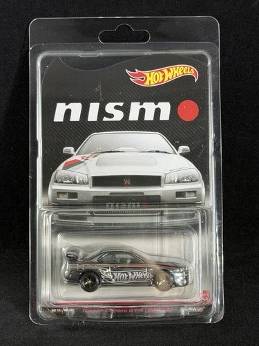 Hot Wheels RedLine Club RLC Nissan Skyline GT-R BNR34 Shadow Chrome Nismo 30k LE