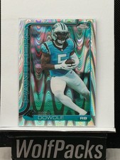 2025 Topps Chrome Football - Rico Dowdle #43 RayWave Refractor 