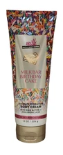NEW Bath & Body Works Milk Bar Birthday Cake Ultimate Hydration Body Cream, 8 oz