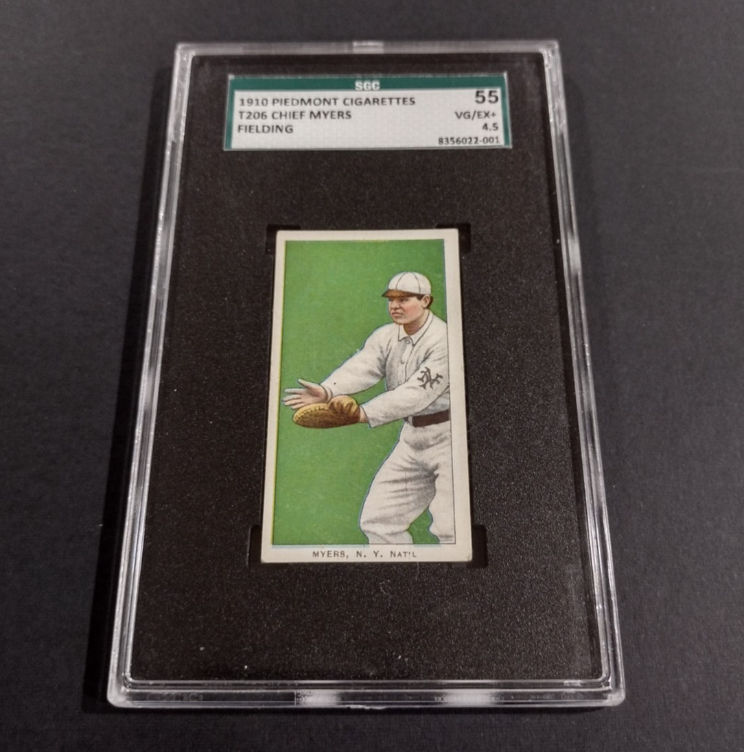 1910 PIEDMONT CIGARETTES T206 CHIEF MYERS (FIELDING)   SGC 4.5
