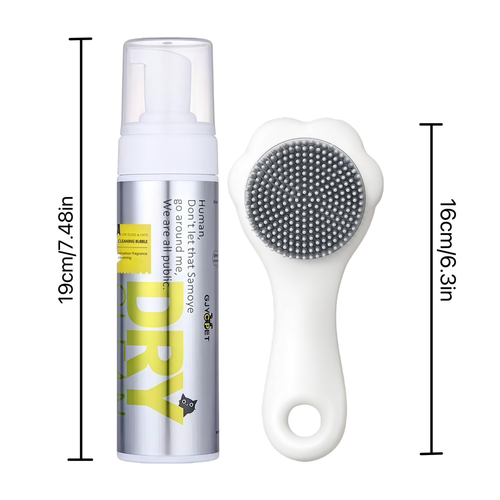 Pet wash free shampoo - cat and dog hair knot removal&deodorant and fresh foam