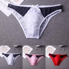 Men Low Rise Briefs U Convex Pouch Breathable Underwear for Daily Wear