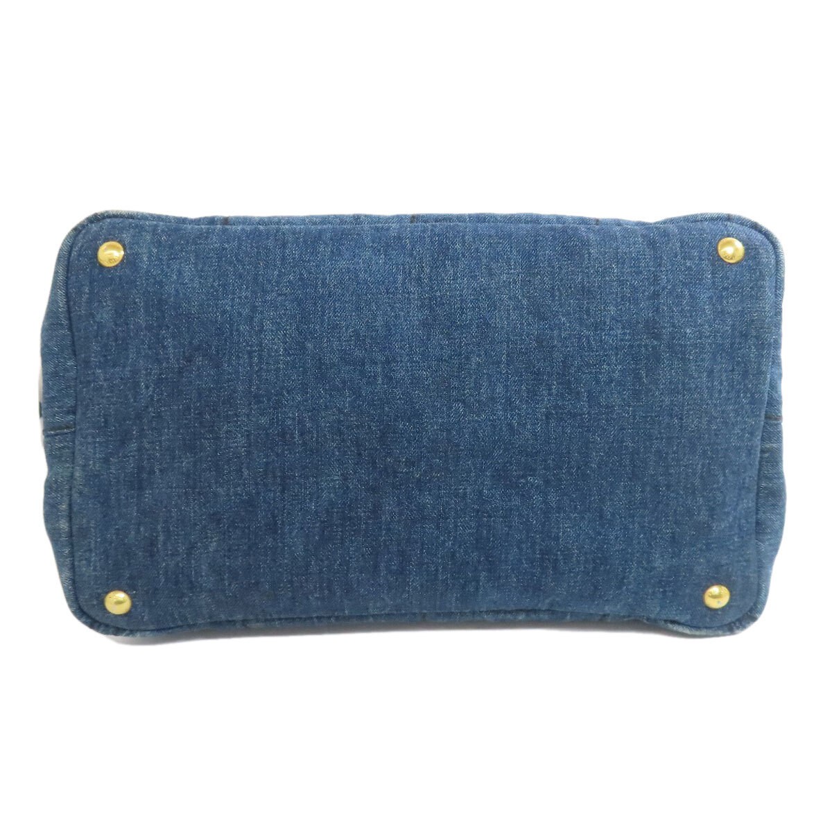 PRADA B1877B CANAPA Tote Bag Denim Ladies Used from japan thumbnail 4