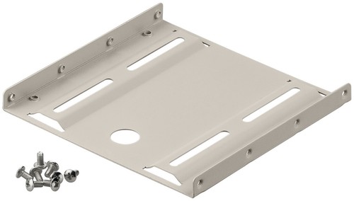 10x 2,5 Festplatten-Einbaurahmen auf 3,5 ; SLOT 2.5 to 3.5 HDD MOUNTING KIT BEIG
