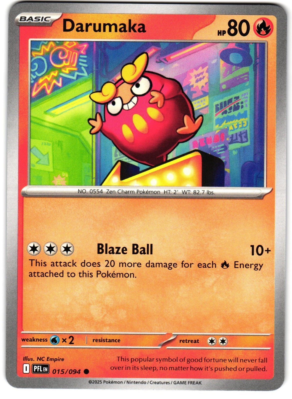 Darumaka 15/94 Pokemon ME: Phantasmal Flames 