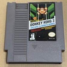 Nintendo NES The Original! Donkey Kong 3 (Cleaned ,Tested & Working)