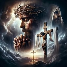 Diamond Art Kits for Adults Praying Jesus, DIY 5D Diamond Painting Kit for Begin