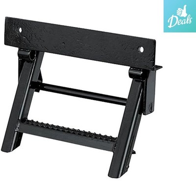 RS1 1-Rung Retractable Truck Step: Safe, Non-Slip & Easy L-Bracket Installation